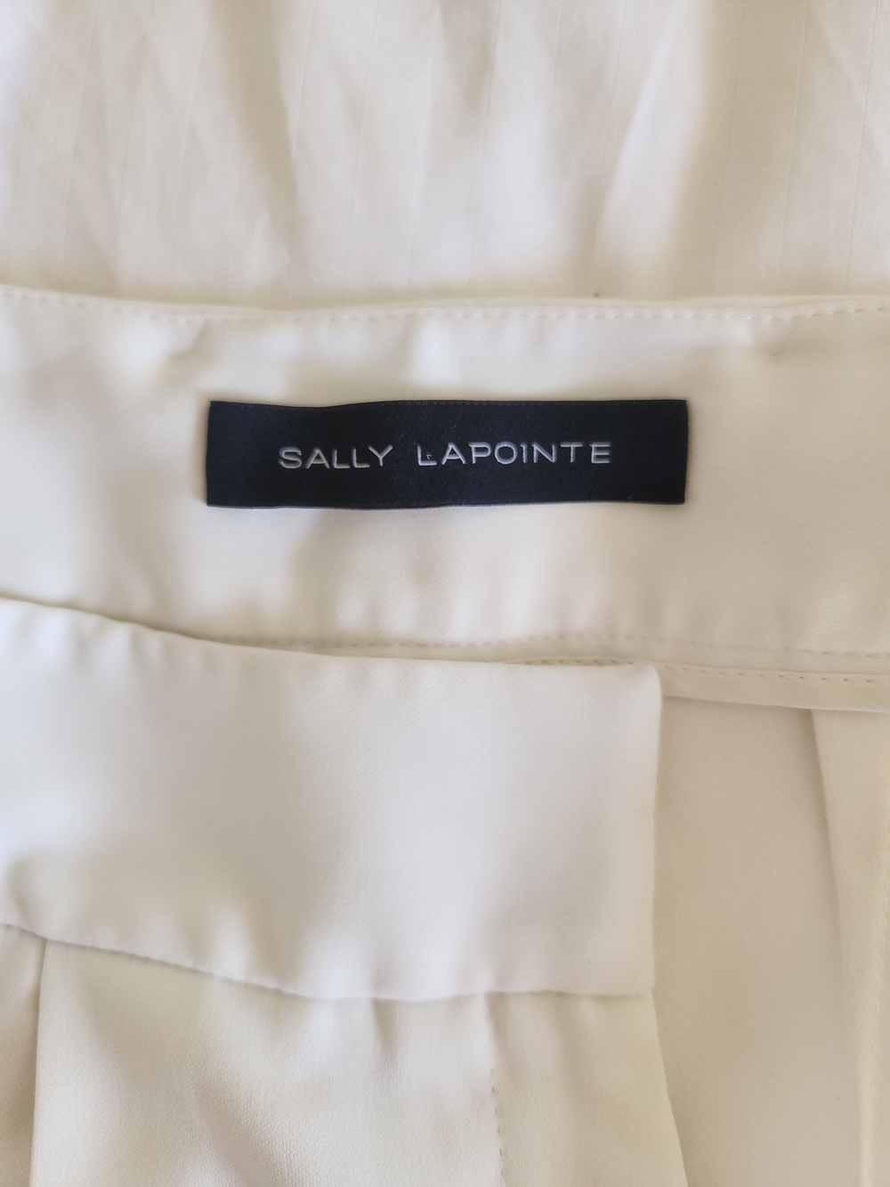 Sally LaPointe Ivory Tailored Trousers - Picture 6 of 10